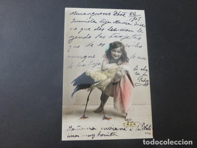 Postales: NI&Ntilde;A CON CIG&Uuml;E&Ntilde;A POSTAL - Foto 1