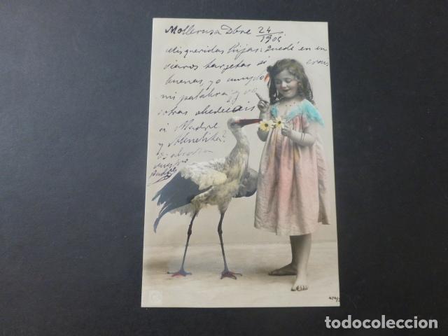 Postales: NI&Ntilde;A CON CIG&Uuml;E&Ntilde;A POSTAL - Foto 1