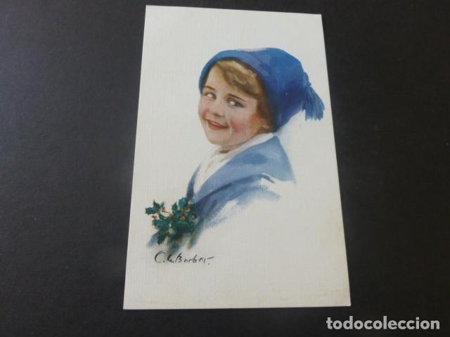 Postales: NI&Ntilde;O CON GORRO POSTAL ILUSTRADA - Foto 1