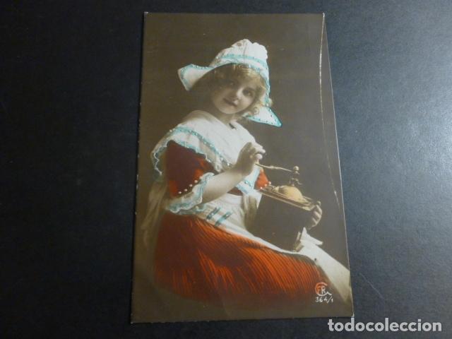 Postales: NI&Ntilde;A CON MOLINILLO DE CAF&Eacute; POSTAL - Foto 1
