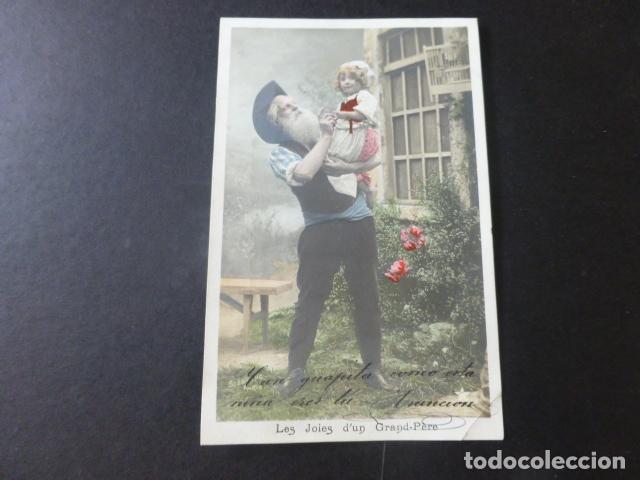 Postales: ABUELO Y NIETA POSTAL - Foto 1