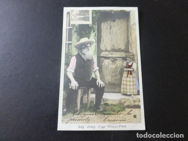 Postales: ABUELO Y NIETA POSTAL - Foto 1