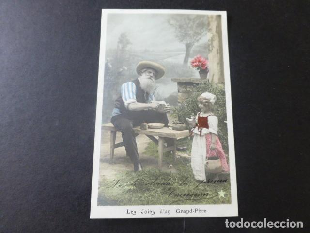 Postales: ABUELO Y NIETA POSTAL - Foto 1