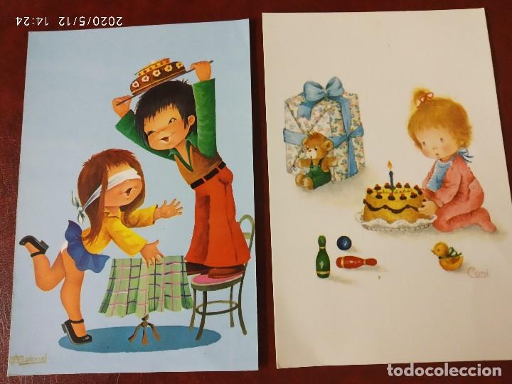 Postales: CUMPLEA&Ntilde;OS 2 POSTALES CYZ. - Foto 1