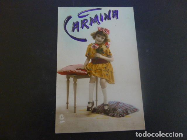 Postales: NI&Ntilde;A CON FLORES POSTAL - Foto 1