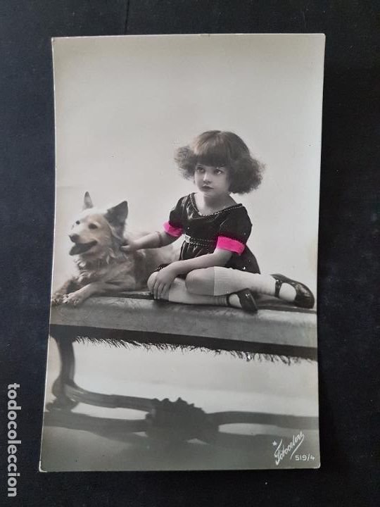 Postales: NI&Ntilde;OS EN BURRO POSTAL - Foto 1