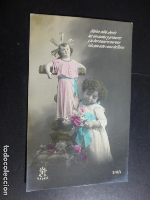Postales: NI&Ntilde;A CON IMAGEN RELIGOSA POSTAL - Foto 1