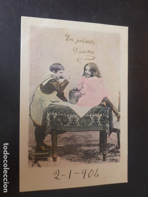 Postales: NI&Ntilde;OS COMIENDO POSTAL - Foto 1