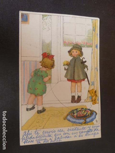 Postales: NI&Ntilde;AS EN CASA POSTAL ILUSTRADA - Foto 1
