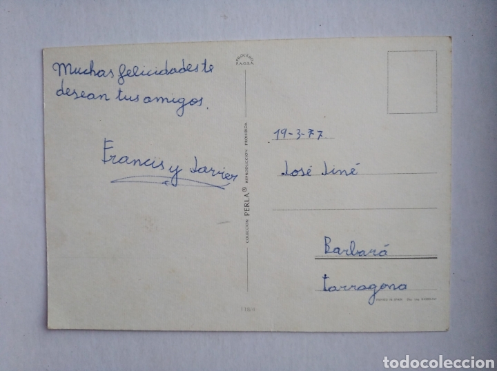 Postales: Postal ni&ntilde;os con canguro colecci&oacute;n perla - Foto 2