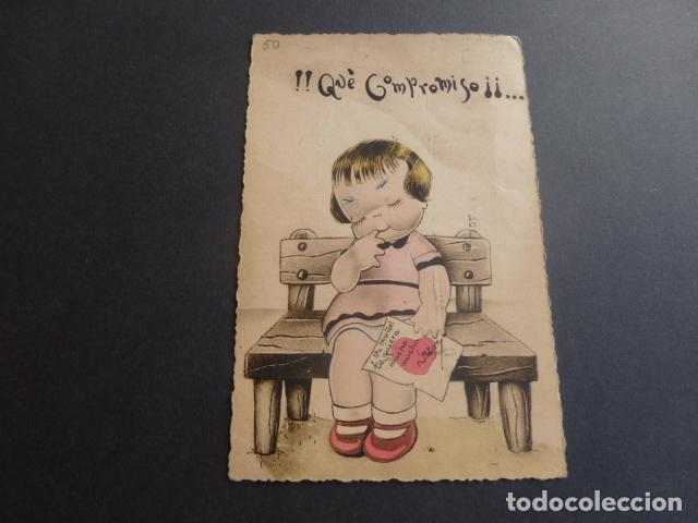 Postales: NI&Ntilde;A ENAMORADA POSTAL - Foto 1