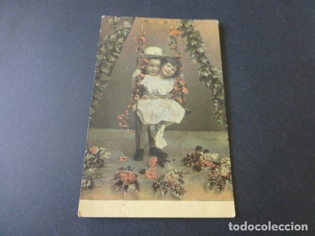 Postales: NI&Ntilde;OS EN COLUMPIO POSTAL - Foto 1