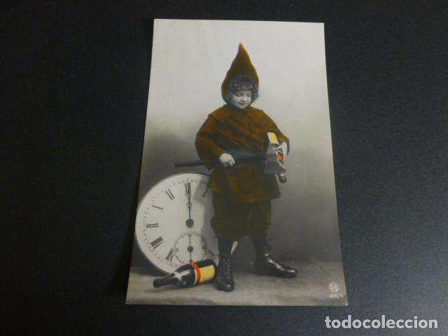 Postales: NI&Ntilde;O CON BOTELLA DE CHAMPAGNE CHAMPAN CAVA POSTAL - Foto 1