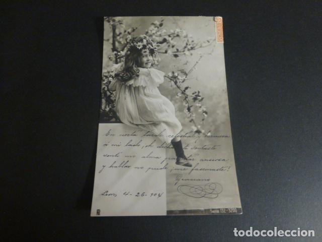 Postales: NI&Ntilde;A CON FLORES POSTAL - Foto 1