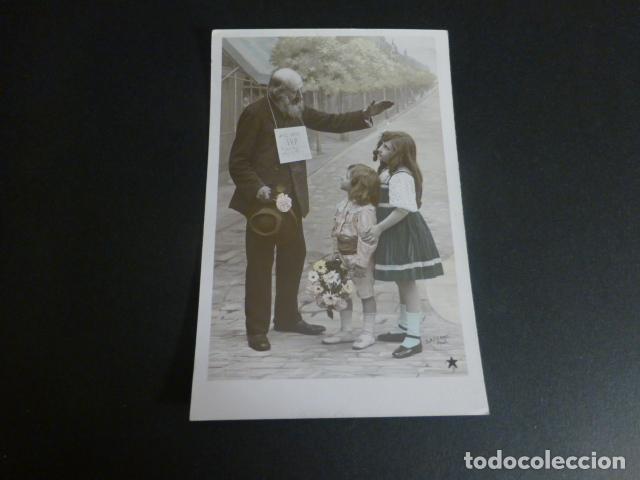 Postales: NI&Ntilde;OS CON MENDIGO POSTAL - Foto 1