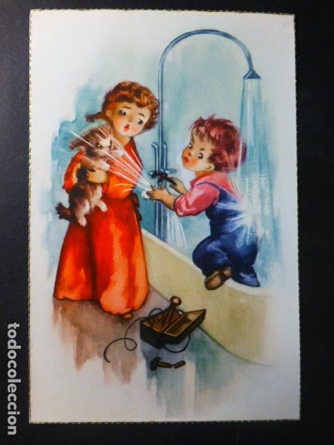 Postales: NI&Ntilde;OS JUGANDO POSTAL SIN ILUSTRADOR - Foto 1