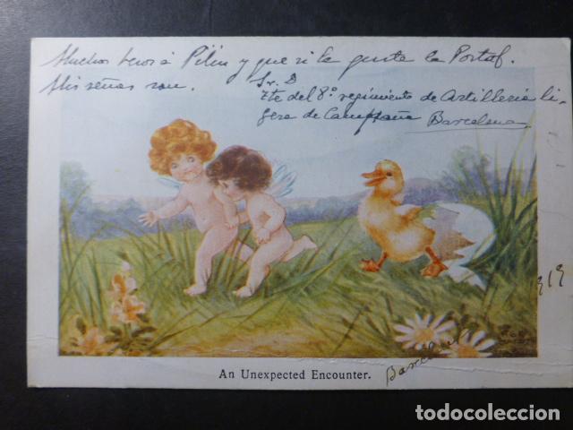 Postales: CUPIDOS CON PATO POSTAL - Foto 1