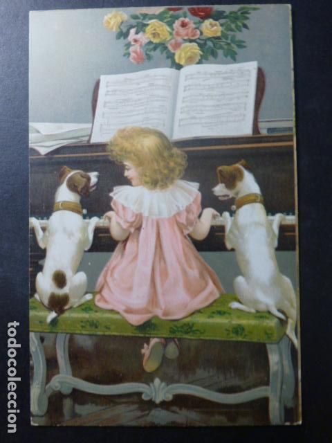 Postales: NI&Ntilde;A TOCANDO EL PIANO POSTAL - Foto 1