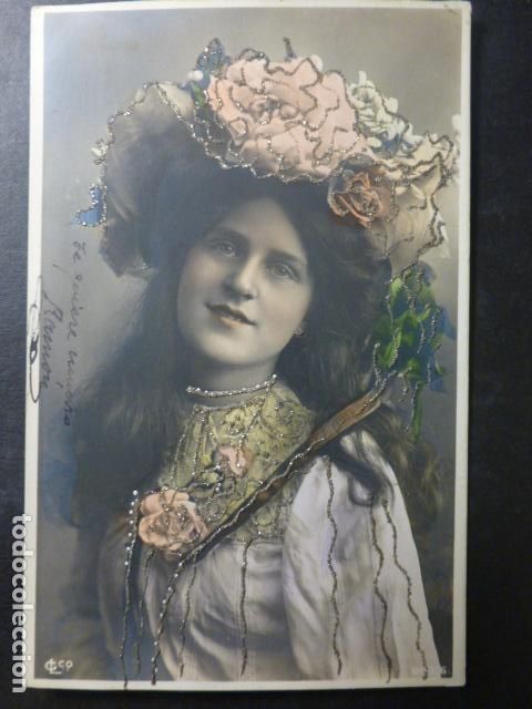 Postales: NI&Ntilde;A CON SOMBRERO POSTAL - Foto 1