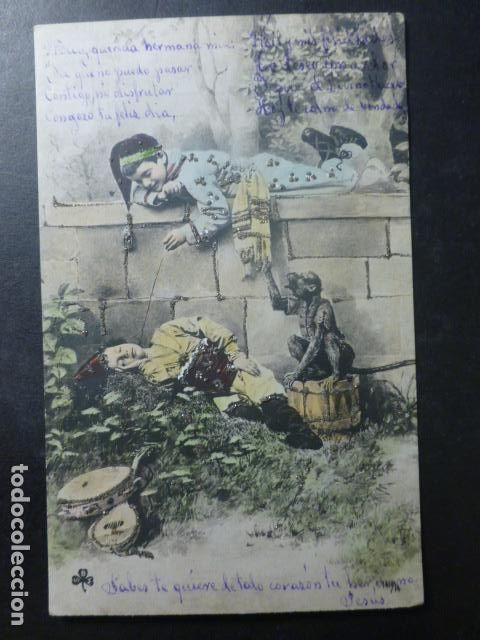 Postales: NI&Ntilde;OS BROMENANDO POSTAL - Foto 1