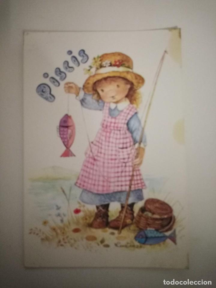 Postales: Postal ni&ntilde;a piscis - Foto 1
