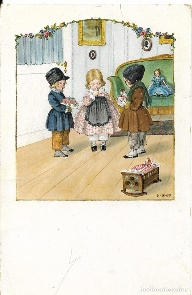 Postales: Postal antigua de ni&ntilde;os - Foto 1
