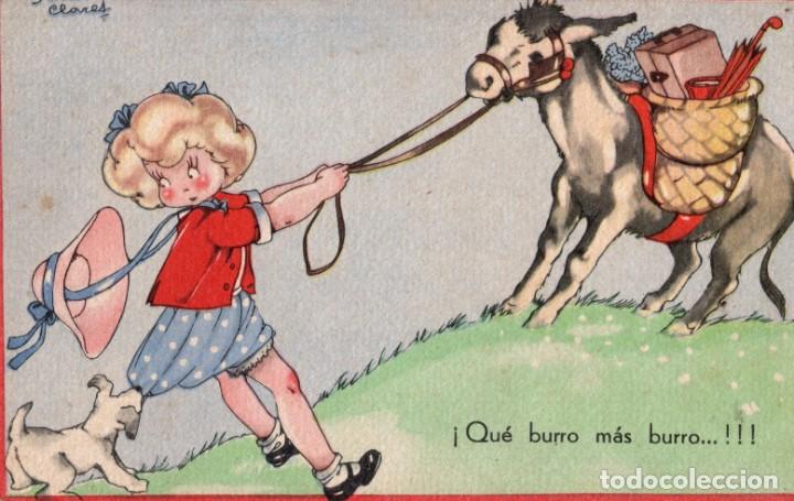 Postales: Maria Claret. Que burro m&aacute;s burro - Foto 1