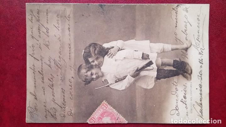 Postales: Postal : NI&Ntilde;OS con ESCOPETA. - Foto 2