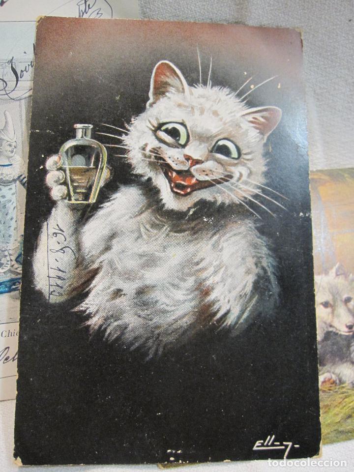 Postales: 5 POSTALES ANIMALES Y NI&Ntilde;OS. CIRCULADAS - Foto 5