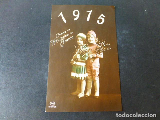 Postales: NI&Ntilde;OS A&Ntilde;O NUEVO 1915 POSTAL - Foto 1