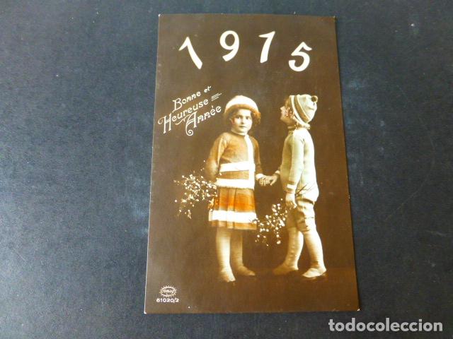 Postales: NI&Ntilde;OS A&Ntilde;O NUEVO 1915 POSTAL - Foto 1