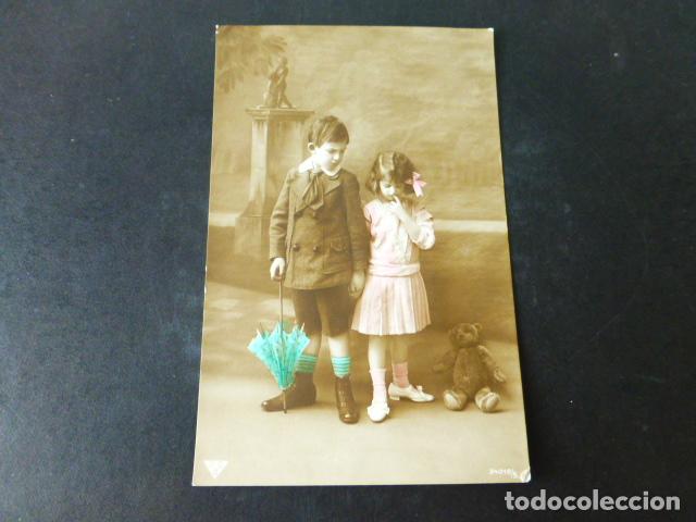 Postales: NI&Ntilde;OS PENSATIVOS POSTAL - Foto 1