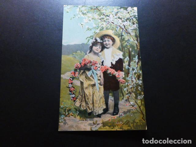 Postales: NI&Ntilde;OS GALANTES POSTAL - Foto 1