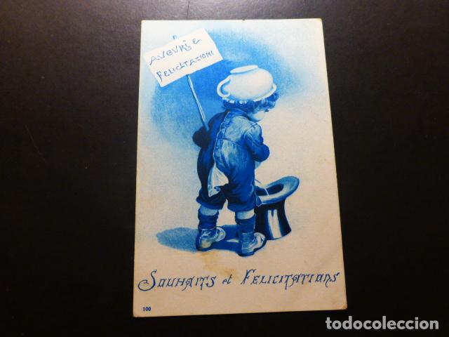Postales: NI&Ntilde;O MEANDO SOMBRERO POSTAL - Foto 1