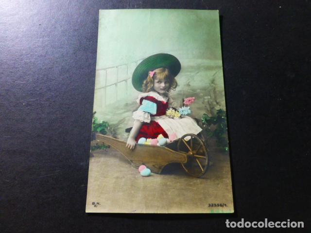 Postales: NI&Ntilde;A CON CARRETILLA POSTAL - Foto 1