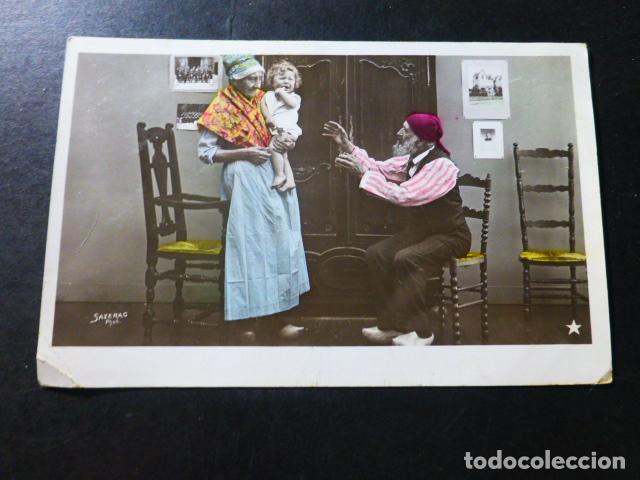 Postales: ABUELOS Y NIETO POSTAL - Foto 1