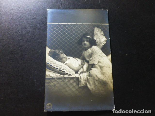 Postales: NI&Ntilde;A CON ANGEL DE LA GUARDA POSTAL - Foto 1