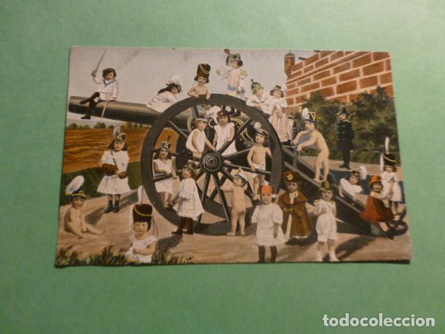 Postales: NI&Ntilde;OS CON CA&Ntilde;ON POSTAL - Foto 1