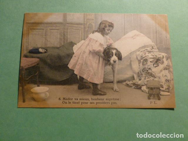 Postales: NI&Ntilde;OS CON PERRO POSTAL - Foto 1