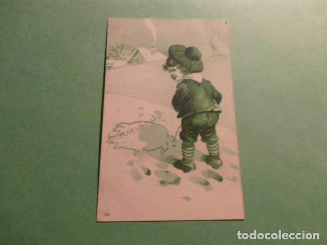 Postales: NI&Ntilde;O EN INVIERNO POSTAL - Foto 1