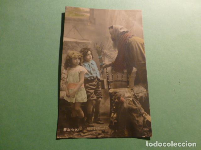 Postales: NI&Ntilde;OS CON VIAJERO POSTAL - Foto 1
