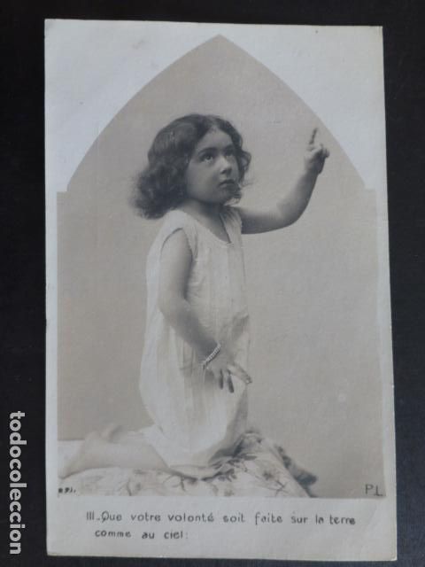 Postales: NI&Ntilde;A REZO DEL PADRE NUESTRO POSTAL - Foto 1