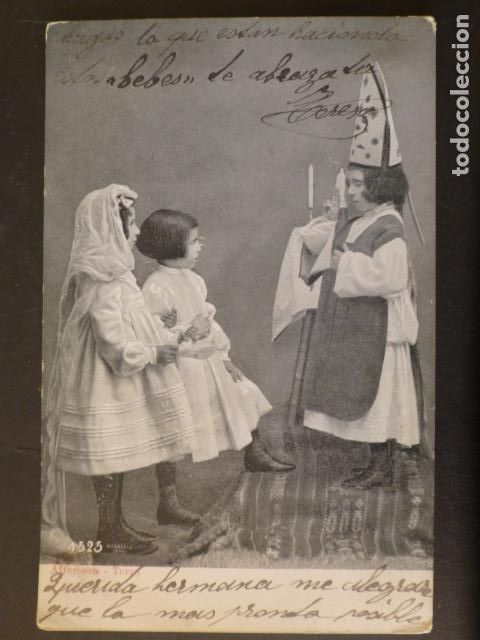 Postales: NI&Ntilde;OS JUGANDO A CASARSE POSTAL