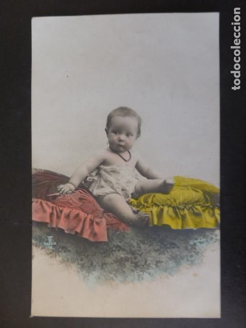 Postales: BEBE ENTRE COJINES POSTAL - Foto 1
