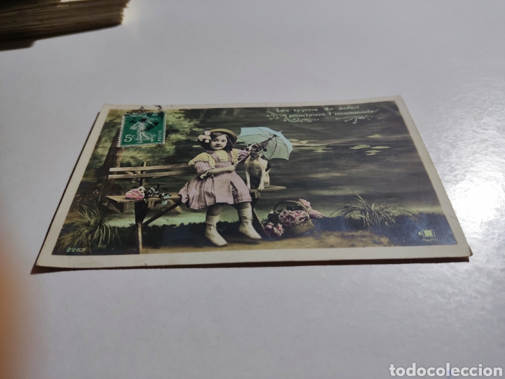 Postales: Postal antigua Francia ni&ntilde;a