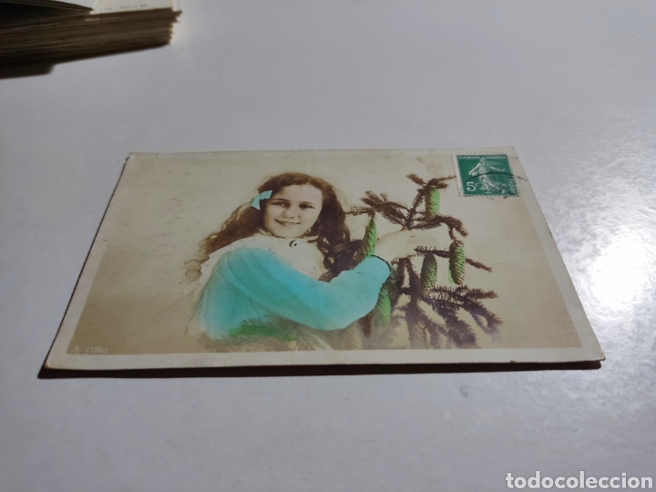 Postais: Postal antigua Francia ni&ntilde;a