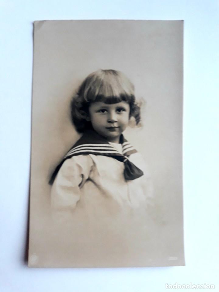 Postales: Antigua Postal Ni&ntilde;o No Escrita - Foto 1