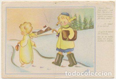 Cartoline: POSTAL DE NI&Ntilde;OS. FUENSANTICA Y SU ANGEL N&ordm; 2 P-NI&Ntilde;OS-783