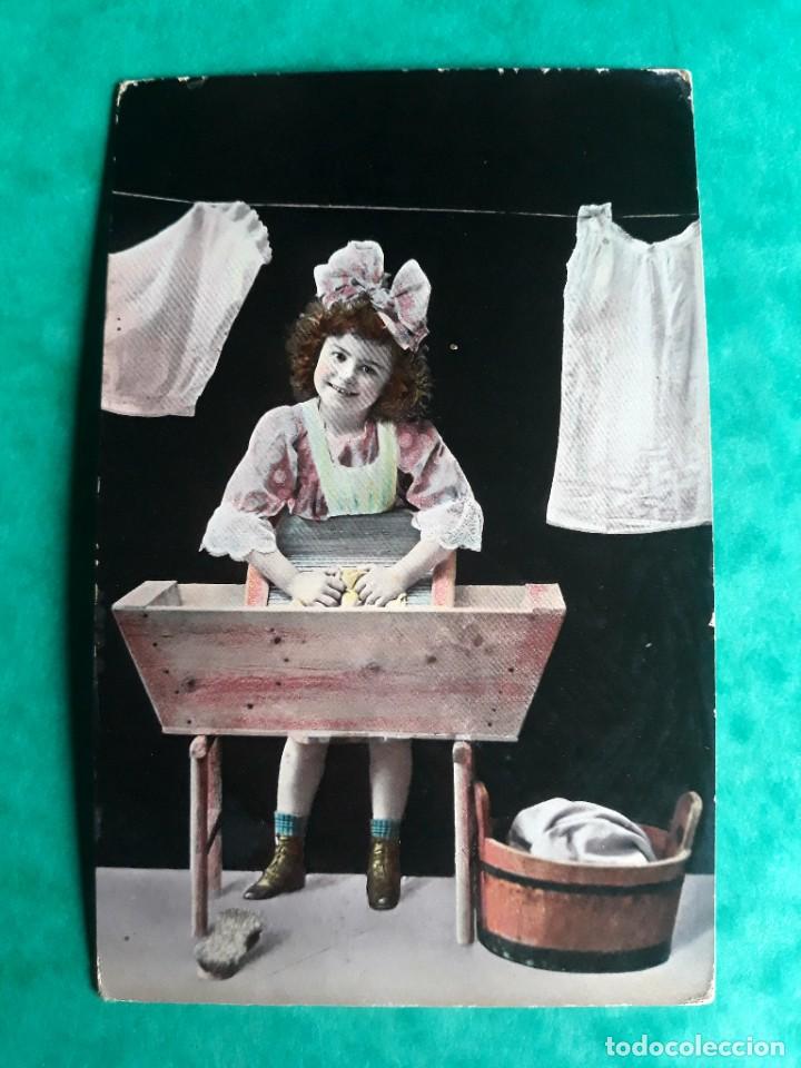 Postales: Antigua Postal Escrita 1909 - Foto 1