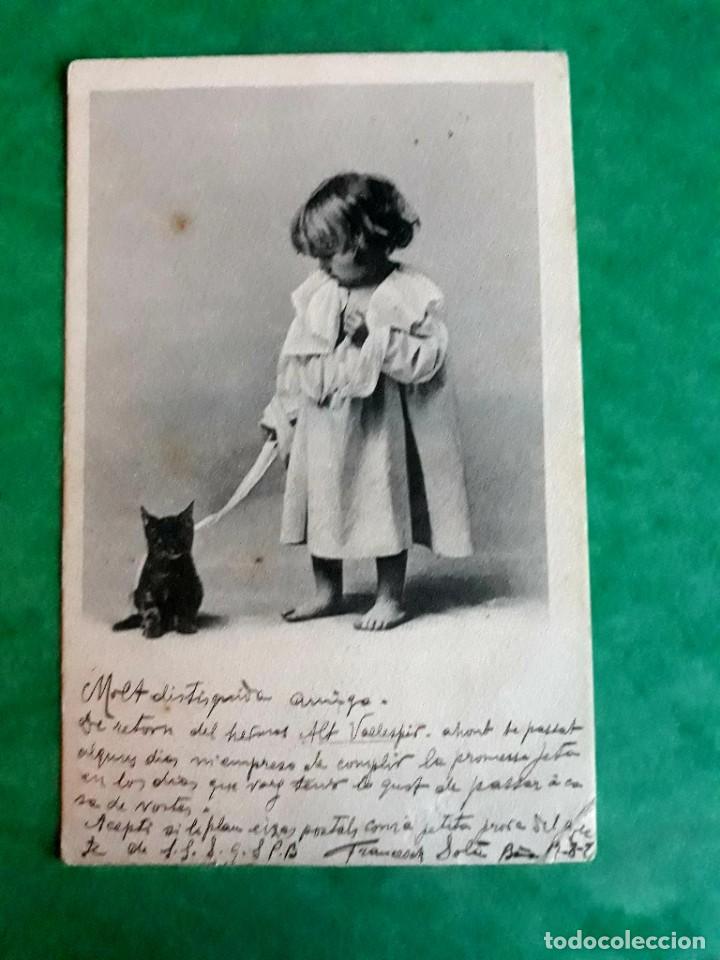 Postales: Antigua Postal Escrita y Sellada 1904 - Foto 1